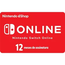 Cartão Nintendo Switch Online Brasil 12 Meses - Digital