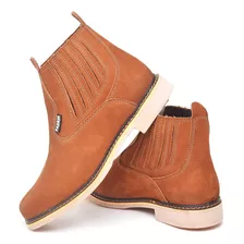 Bota Infantil Masculina Cowboy Agro Texana Couro Botina