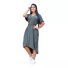 Vestido Feminino Mullet Plus Size Moda Feminina Saruel Lindo