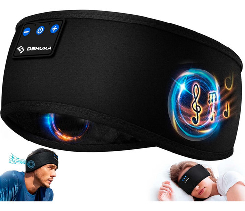 Antifaz Auricular Para Dormir Refrigerante Bluetooth Dehuka Antifaz_2 Negro