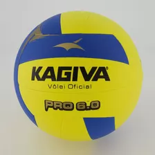 Bola De Vôlei Kagiva Pro 6.0 Amarela E Azul