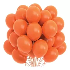 Balão Bexiga Redondo Liso 9 Bompack 30 Unidades Laranja