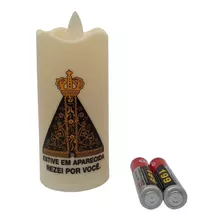 Kit 2 Velas De Led Eletrônica N S Aparecida + Pilhas