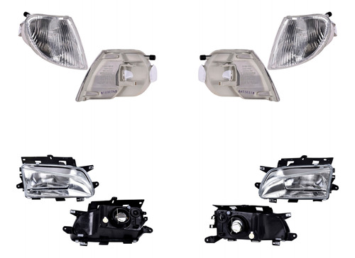 2 Faros + 2 Cuartos Depo Para Peugeot Partner 2004 A 2006 Foto 2