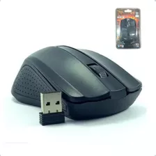Mouse Wireless Sem Fio 2.4ghz Usb Ergonômico Cor Preto