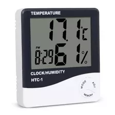 Termo-higrometro Digital Relogio Temperatura Umidade Ar E10