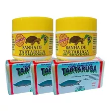 Banha Tartaruga 2und + 3 Sabonetes De Banha((100%)) Pura