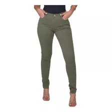 Calça Jeans Skinny Colorida Feminina Sarja C/lycra Cós Alto 