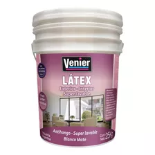 Latex Venier Blanco 20 Lts Lavable Interior Exterior - Ani