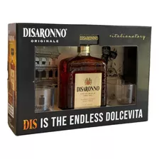 Pack Disaronno 700cc + 2 Vasos Vidrio