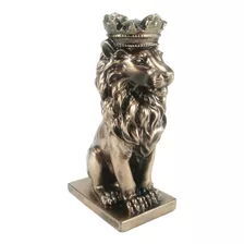 Rei Leão Com Coroa - Estatueta Do Rei Das Selvas