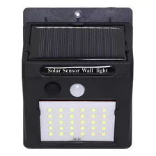 Lampara Solar Foco Potente 20 Led - Sensor Celula Luz Farol