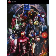 Placa Decorativa Mdf Avengers