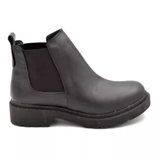 Bota Botita Mujer Borcego Elastico Cuero Vacuno 286ne