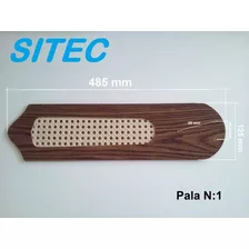 Juego De 4 Palas Madera Esterilla Nr1 Ventilador Techo Sitec