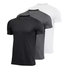 Kit 3 Camiseta Masculina Dry Fit Premium Anti Suor Esporte