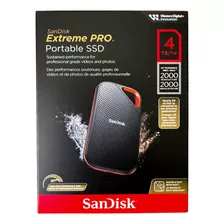 Ssd Externo 4tb Sandisk Extreme Pro Usb 3.2 Gen2 2000mb/s