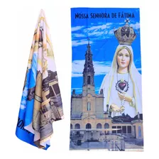 Toalha Grande Banho Praia Decorativo Nossa Senhora De Fatima