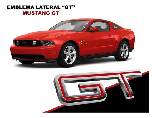 Emblema Lateral Mustang Gt Foto 8