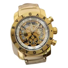 Relógio Bvlgari Ch45s Masculino Dourado Aço Inox 100m.