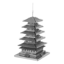 Puzzle 3d De Metal - Templo Japonés De To-ji