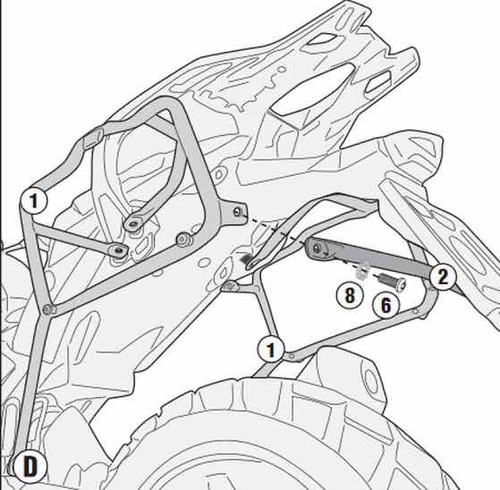 Racks Bases Givi Para Maletas Laterales Bmw G 310 Gs Foto 5