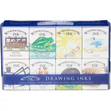 Set Winsor & Newton Tintas Dibujo Colección William 8 Frasco