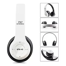 Auriculares Manos Libres Bluetooth Mp3 Radio Fm Sd Calidad ® Color Blanco