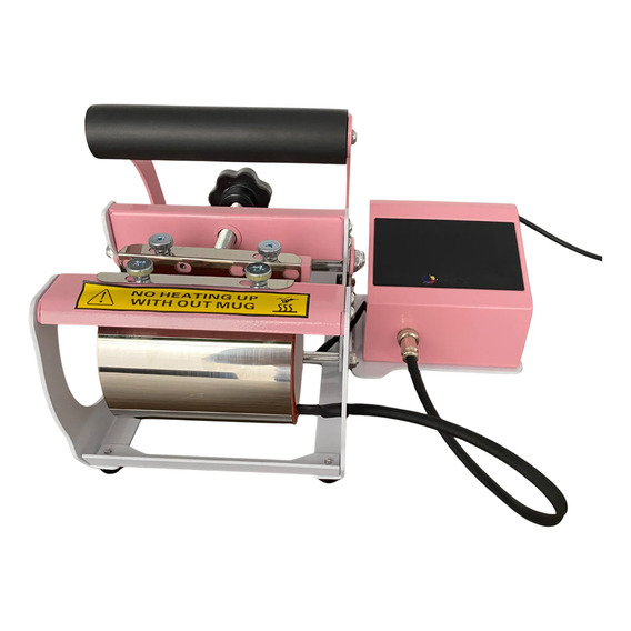 Prensa Caneca Sublimadora ROSA Térmica Cilíndrica 110v Nf