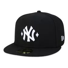 Boné New Era Aba Reta 5950 Mlb Ny Yankees Paisley Preto