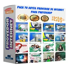 Pack 70 Artes Para Provedor De Internet Editáveis Psd + Png