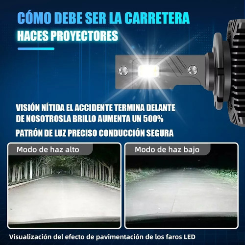 Para 2008-2012 Buick Enclave D1s Led Bombillas Bajas/altas Foto 7