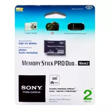 Cartão De Memória Memory Stick Pro Duo 2gb // Sony Dsc-hx1