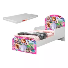 Berço Cama Mini Adesivada Personagens P/ Meninas Com Colchão