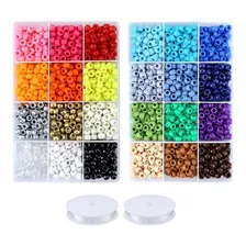 Pony Beads Kit Hacer Joyas 9 Mm Pony Beads Rainbow Opa...