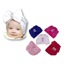 Gorros Para Bebé Turbantes Niña Desde T: 0-36 M (5 Pzas)