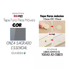 Kit 3 Cartelas Tapa Furo 13mm- Cinza Sagrado Essenc Duratex