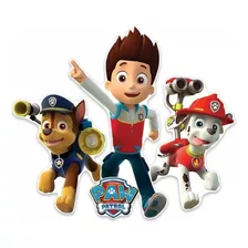 Adorno Móvil 3 Personajes Paw Patrol Disney / Pawpatrol77 Color Rojo