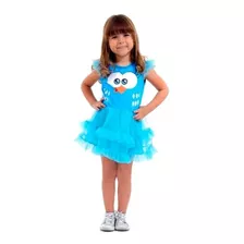 Fantasia Infantil Vestido Pintadinha Faces Luxo