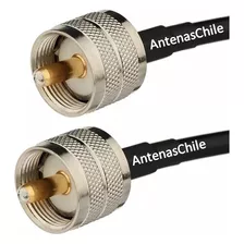 20 Metros Cable Coaxial Rg8 Conectores Macho Pl259 50 Ohm