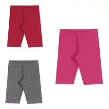 Kit 2 Bermudas Básicas Bebê Menina Sortidas