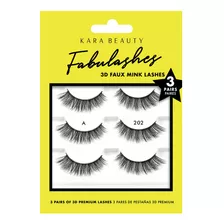 Kara Beauty Fabulashes - Paquete Multiple De 3 Pares De Pest