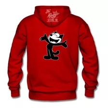 Poleron Cierre + Taza, El Gato Felix, Felix The Cat, Dibujos Animados, Xxxl / Kingstore10