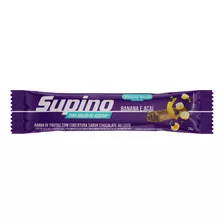 Barra De Cereal Supino Sem Glúten Sabor Banana E Açaí Cobertura Chocolate Ao Leite 24 G