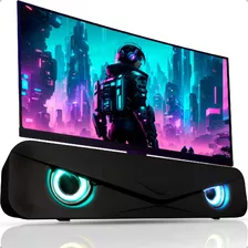 Caixa De Som Soundbar Para Pc E Notebook 6w Com Led Rgb P2