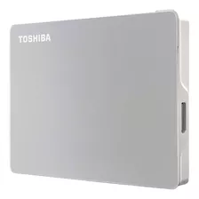 Disco Duro Portátil Canvio Flex Toshiba 1tb Usb 3.2 + Funda Color Gris