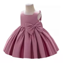 Vestido Princesa Niña Rosa Fiesta Bautizo Navidad Disfraza R