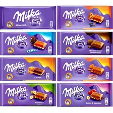 Kit 11 Chocolate Milka Barra 100g Importado - Vários Sabores