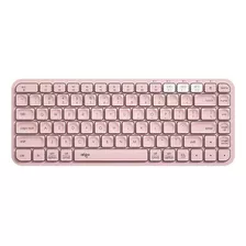 Teclado Inalámbrico 2 Dispositivos Bt + Wifi Aigo V200 Rosa