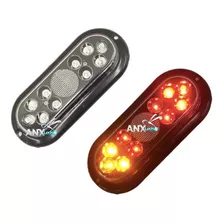 Kit Lanternas Led A Prova D Água Carretinha Reboque Carreta 